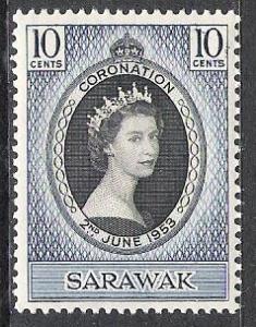 Sarawak #196 Coronation Issue MNH