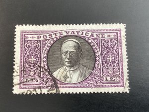 Vatican City #31 used 1933 Pope Pius XI 2.75 l