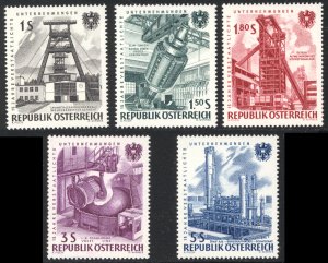 Austria 1961  Scott #668-72 MNH