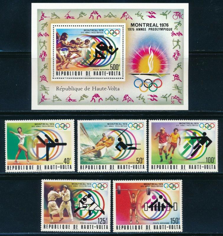 Burkina Faso - Montreal Olympic Games MNH Set #387-C228  (1976)