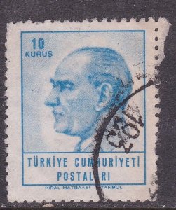 Turkey 1964 Kemel Ataturk 10k Fine Used SG 2076 VGC