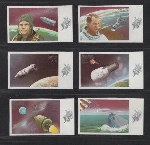 Ajman - Manama #115-20B (1968 Apollo 7 set)  VFMNH IMPERFORATE  CV €10