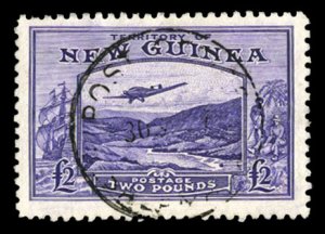New Guinea #C44 (SG 204) Cat£140, 1935 £2 violet, used