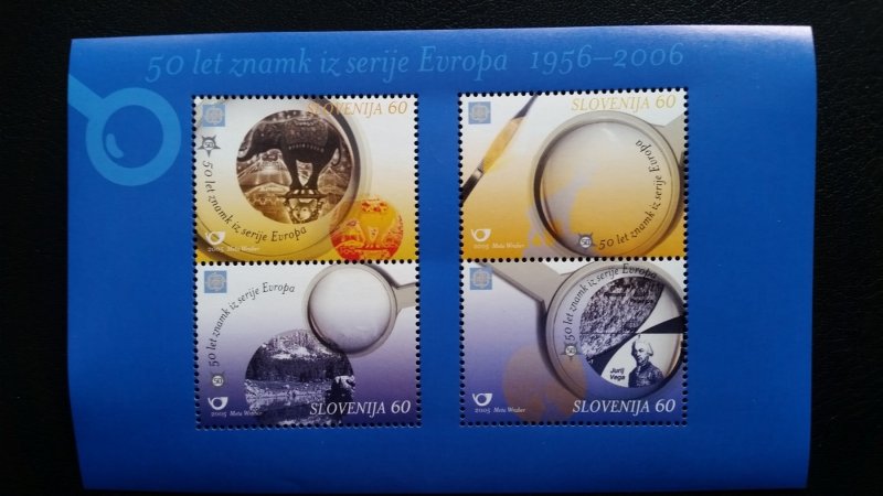 50th anniversary of EUROPA stamps - Slovenia 1x Bl ** MNH