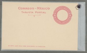 Mexico  1923 4c red on cream. Very clean, dots not separated