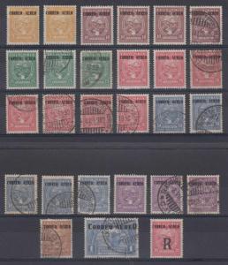 COLOMBIA 1932 Sc C83-C88, C90, C92 & CF4 Yv PA90 thru 100 (27x) SHADES €143.50+ 