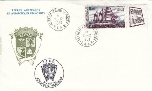 1984, French Southern & Antarctic Territories, Sc #C84, FDC (33318)