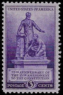 U.S. #902 MNH; 3c 75th Anniv. of 13th Amendment (1940)