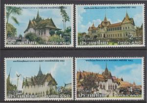 XG-AB360 THAILAND - Architecture, 1976 Royal Houses, 4 Values MNH Set