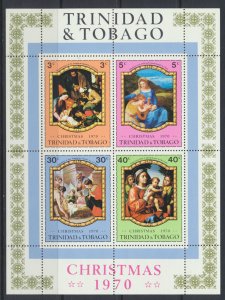 Trinidad & Tobago  SC# 194b  MNH MS Christmas  see scans