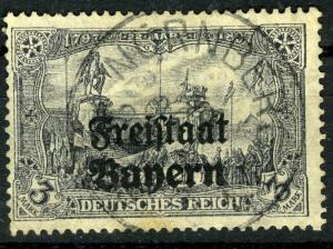 Bavaria, 1919  Michel 150 B VF ++ used, BAMBERG CDS no faults