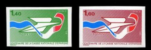 France, 1950-Present #1771-1772 (YT 2165-2166) Cat€30, 1981 National Saving...