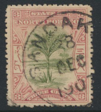 North Borneo  SG 96  Used crisp 1907 cancel  perf 13½ please see scan & details