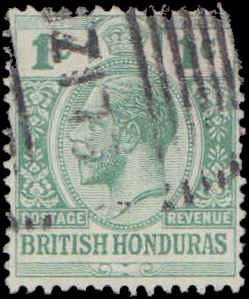 British Honduras #75, Incomplete Set, 1913-1917, Used