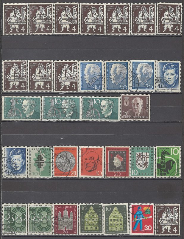 COLLECTION LOT OF #1225 GERMANY 32 STAMPS 1954+ CLEARANCE