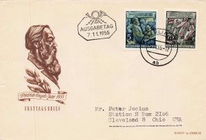 GERMANY  DDR 1955 YEAR SET OF FDC  231//277, B27  NO 271