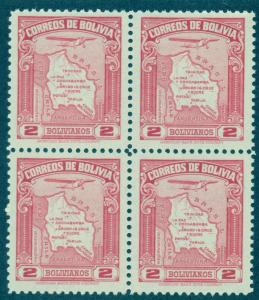 BOLIVIA SC# C49 F-VF MNH 1935 Block of 4