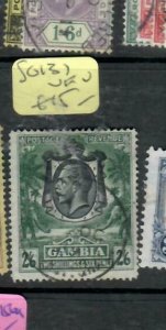 GAMBIA (P1412B)  KGV ELEPHANT  2/6 SG 137      VFU  