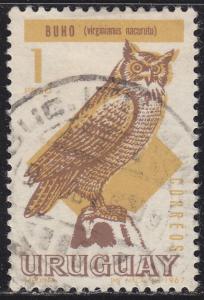 Uruguay 751 Great Horned Owl 1966