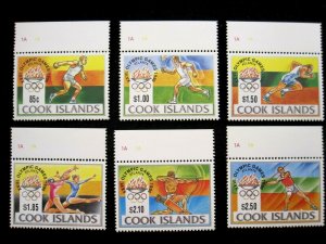 COOK ISLANDS - SCOTT# 1203-1208 - CS - CAT VAL $17.75