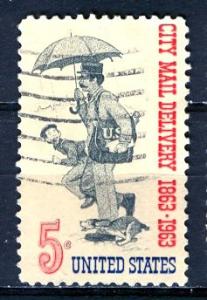 U.S.A.; 1963: Sc. # 1238: O/Used Cpl. Set