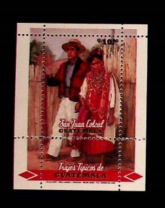 GUATEMALA Sc 614 NH SOUVENIR SHEET OF 2009 - COSTUMES