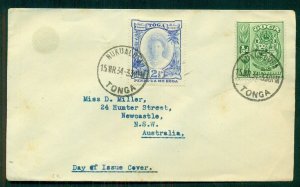 TONGA, 1934 FDC addressed to AUSTRALIA, VF