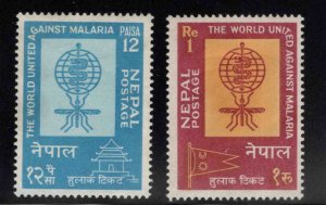 Nepal  Scott 130-133 WHO Malaria eradication set, MH*