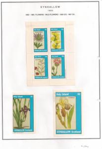 SCOTLAND - EYNHALLOW - 1983 - Wild Flowers - Perf 4v, Souv, D/L Sheets - MLH