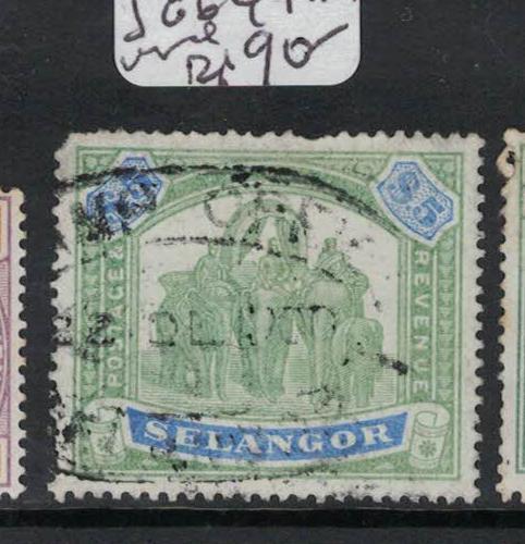 Malaya Selangor Elephant SG 64 Fiscally Used VFU (4dra)