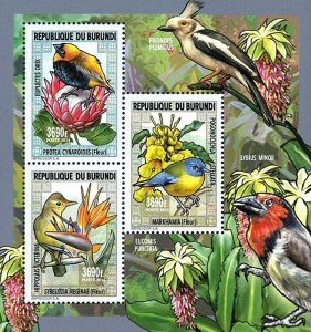 Fauna And Flora: Flowers And Birds - Imperf. - Complete-