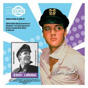 Liberia 2018 - Elvis Presley, Girls! Girls! Girls! - Souvenir Sheet - 3276 - MNH