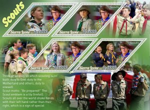 Stamps. Scouts 2023 year 1+1 sheets perforated NEW