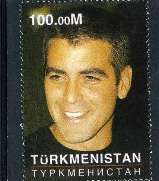 Turkmenistan 2001 GEORGE CLOONEY 1v Perforated Mint (NH)