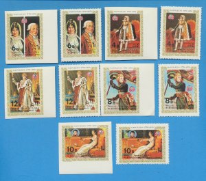 YEMEN - YAR - Michel 1153-1157 A, B perf & imperf sets - Napoleon - MNH - 1970