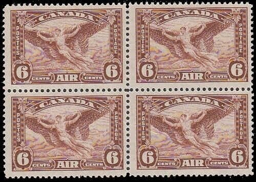 Canada 1935 6¢ Airmail Moulting Wing