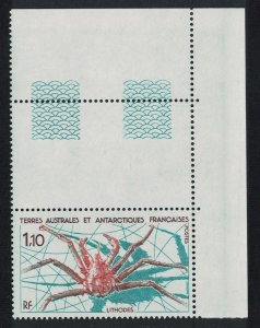 FSAT TAAF Crab 1.10 Fr T2 Corner 1989 MNH SG#244 MI#247