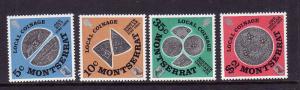 Montserrat-Sc#323-6-Unused NH set-Old Local Coinage-1975-