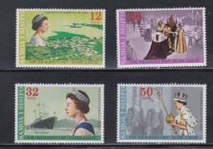 Samoa # 446-449, Queen Elizabeth's Reign 25th Anniv., Mint NH, 1/2 Cat.