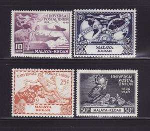 Malaya Kedah 57-60 Set MNH UPU (B)