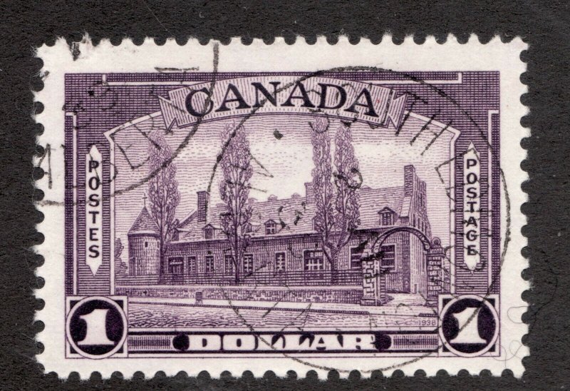 #245 - Canada - 1938 - Ramenzay $1 cds South Edmonton - VF - superfleas 