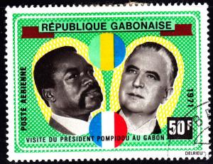 Gabon C107 Visit of President 1971