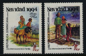 Dominican Republic 1172-3 MNH Christmas, Animals, Intl. Year of the Family