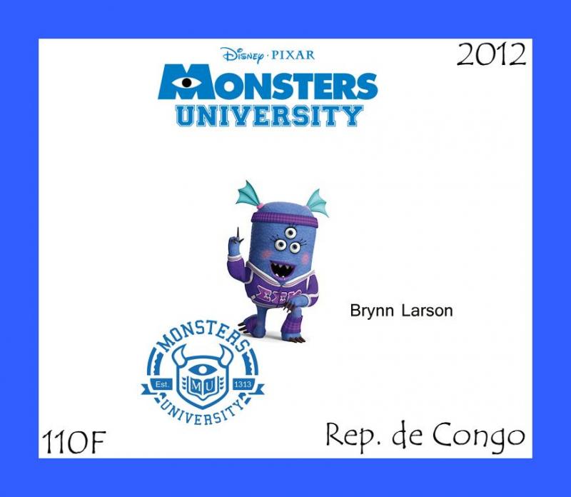 CONGO SHEET DISNEY MONSTERS