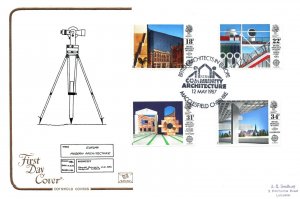 FIRST DAY COVER GREAT BRITAIN BRITISH ARCHITECTURE IN EUROPE COTSWOLD 1987