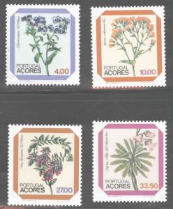 Azores Scott 329-332 MNH** from 1982 Flower set CV$2.90