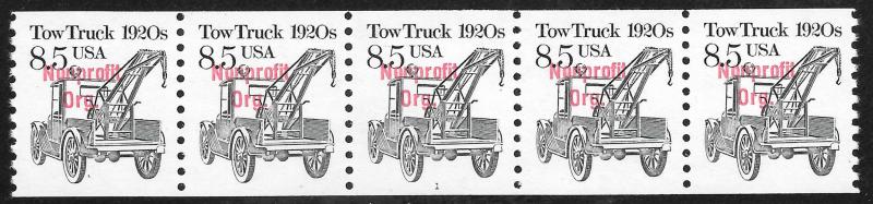 Sc 2129a 8.5¢ Tow Truck Bureau Precancel PNC/5 Plate #1 MNH