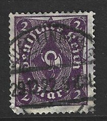 Germany Sc. # 185 Mi. 224 used L7