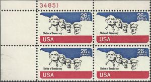 # C88 MINT NEVER HINGED MT. RUSHMORE