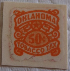 United States State Revenue Oklahoma Tobacco Tax  50 Cents  MNH